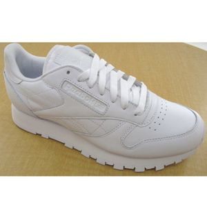 Reebok Classic Leather R12 Mens White Walking Shoe